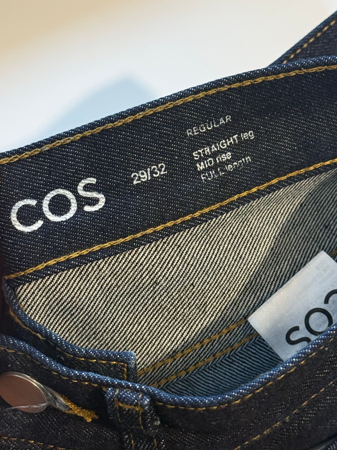 COS 스트레이트 셀비지 데님 29/32 상품이미지4