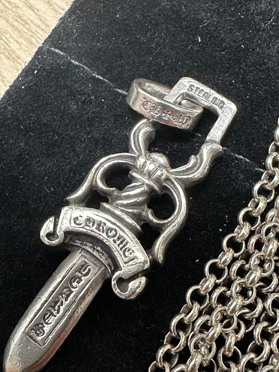 크롬하츠 10대거 페이퍼체인링 펜던트 상품이미지4