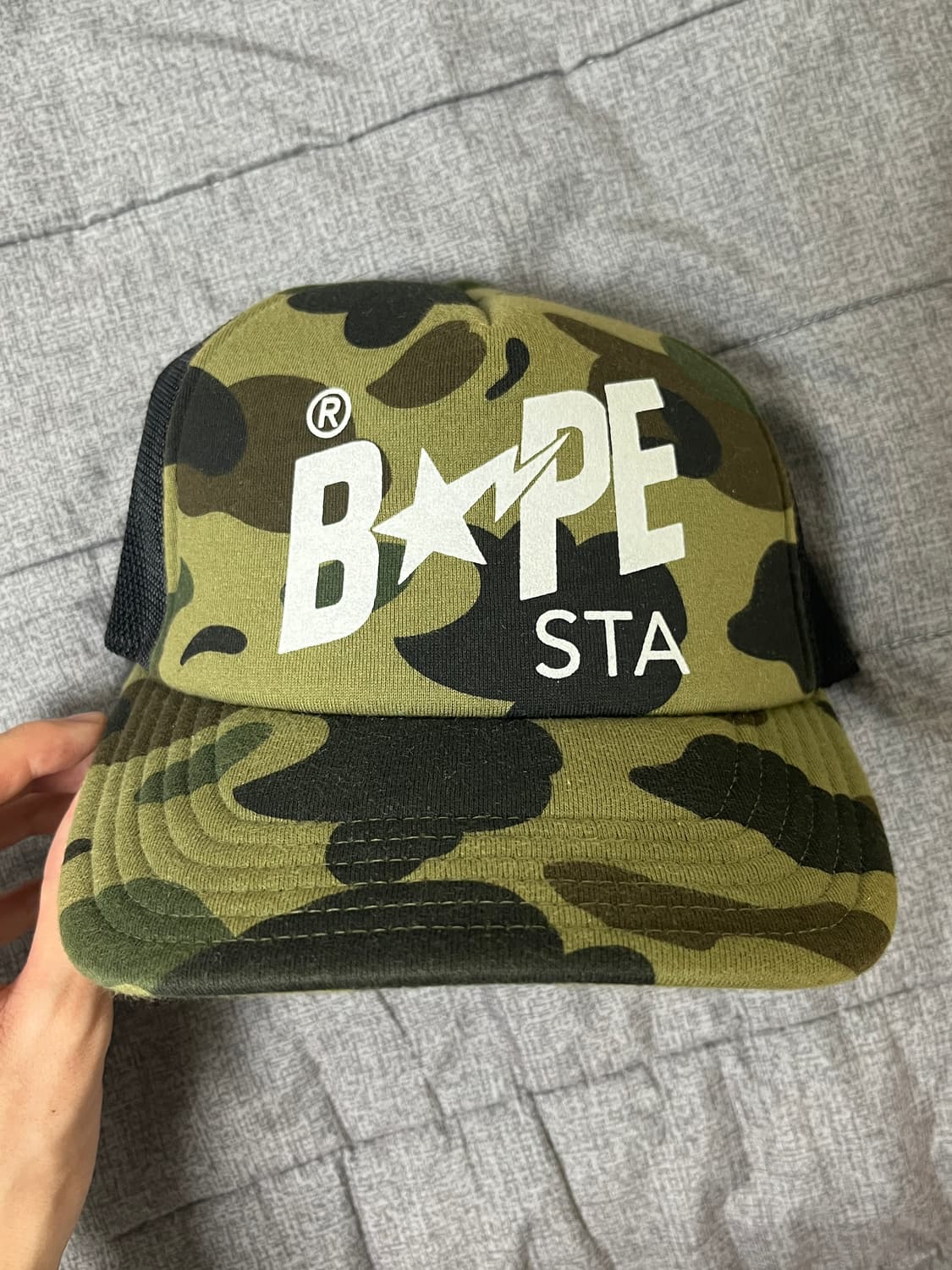 Bape sta 베이프 스타 카모 캡 (녹계) 상품이미지1