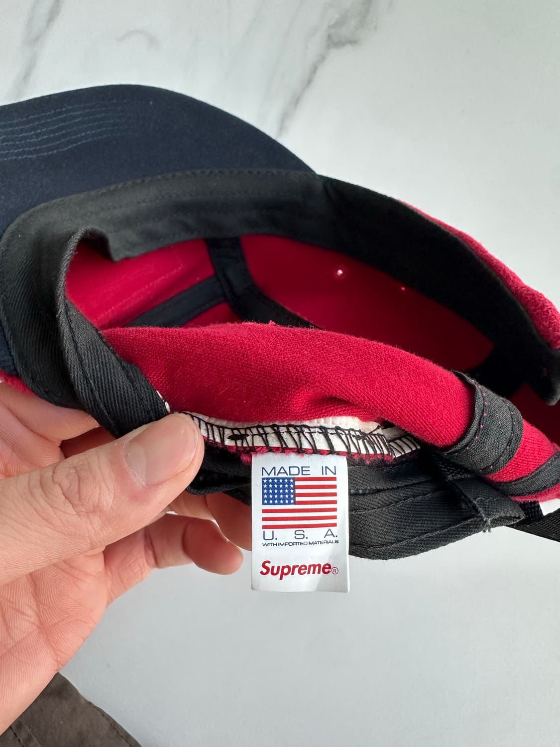 슈프림 투톤 캠프캡 레드 - 23FW 상품이미지5