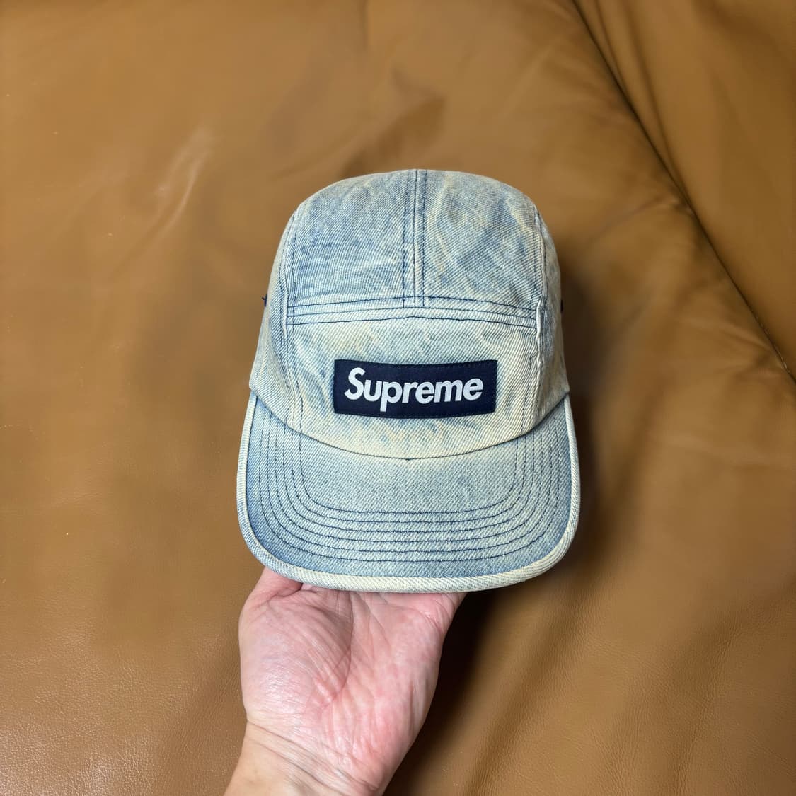 Supreme 슈프림 24ss 워시드 더티 데님 캠프캡 모자 Denim 상품이미지2