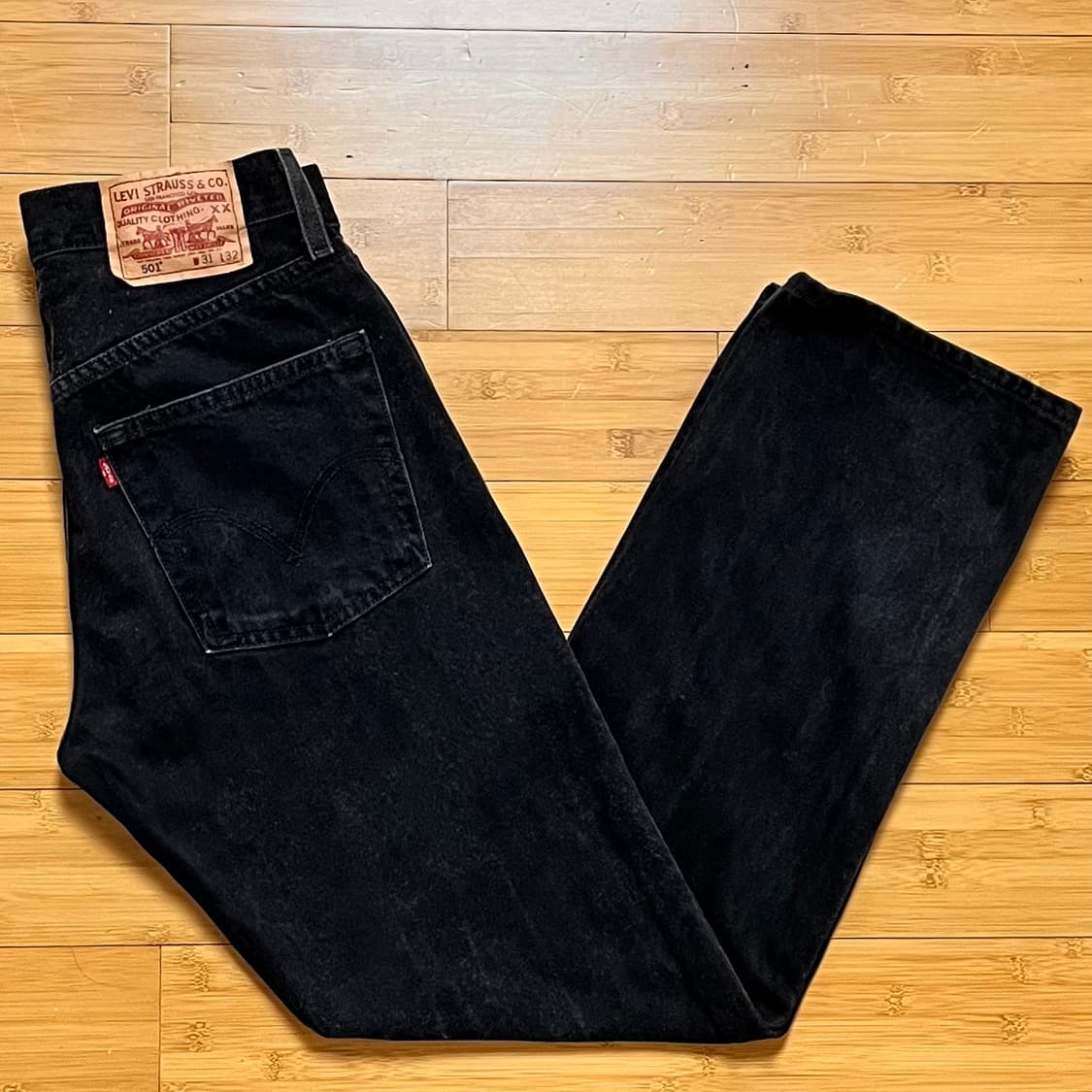 리바이스 501 블랙진 데님팬츠 W31 L32 상품이미지1