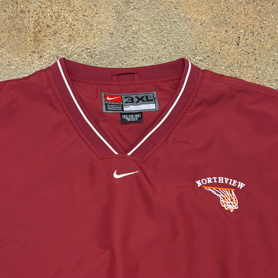 00s 미국 빈티지 나이키 농구 풀오버 바람막이   상품이미지3