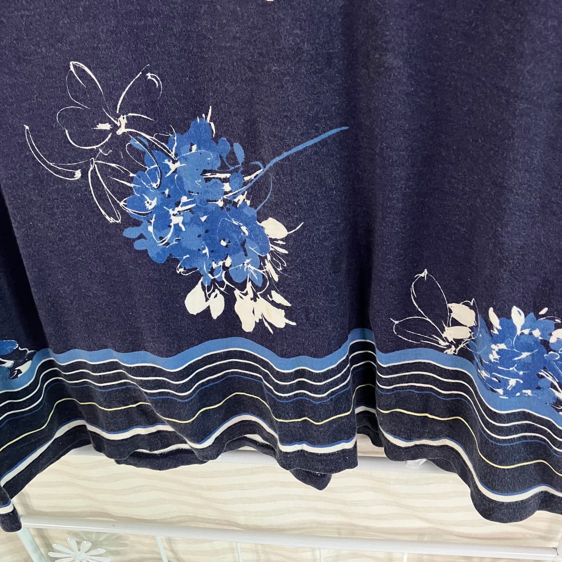 빈티지 오리엔탈 플라워 티셔츠 825 y2k 스트릿 모리 갸루 일본빈티지 상품이미지6