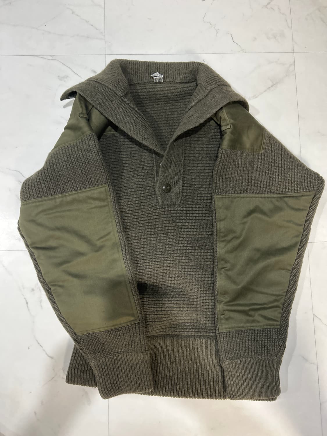 밀리터리 울 풀오버 스웨터 상품이미지2