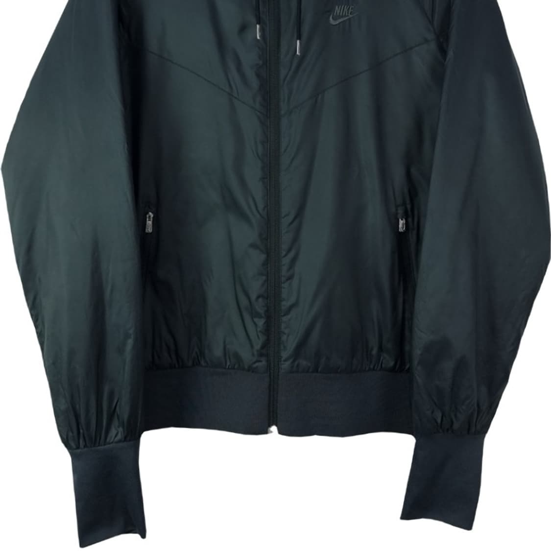 [나이키] 로고 자수 윈드러너 후드 바람막이 자켓 블랙 M18825 상품이미지5