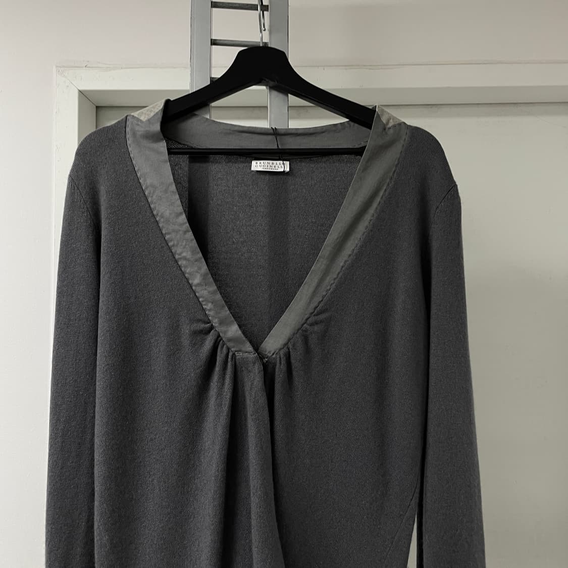 브루넬로 쿠치넬리 브이넥 니트 L(W) 상품이미지2