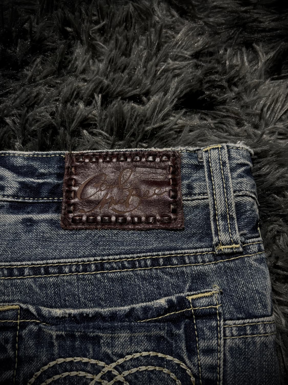 Cecil McBee 데미지 워싱 숏 데님스커트 상품이미지8