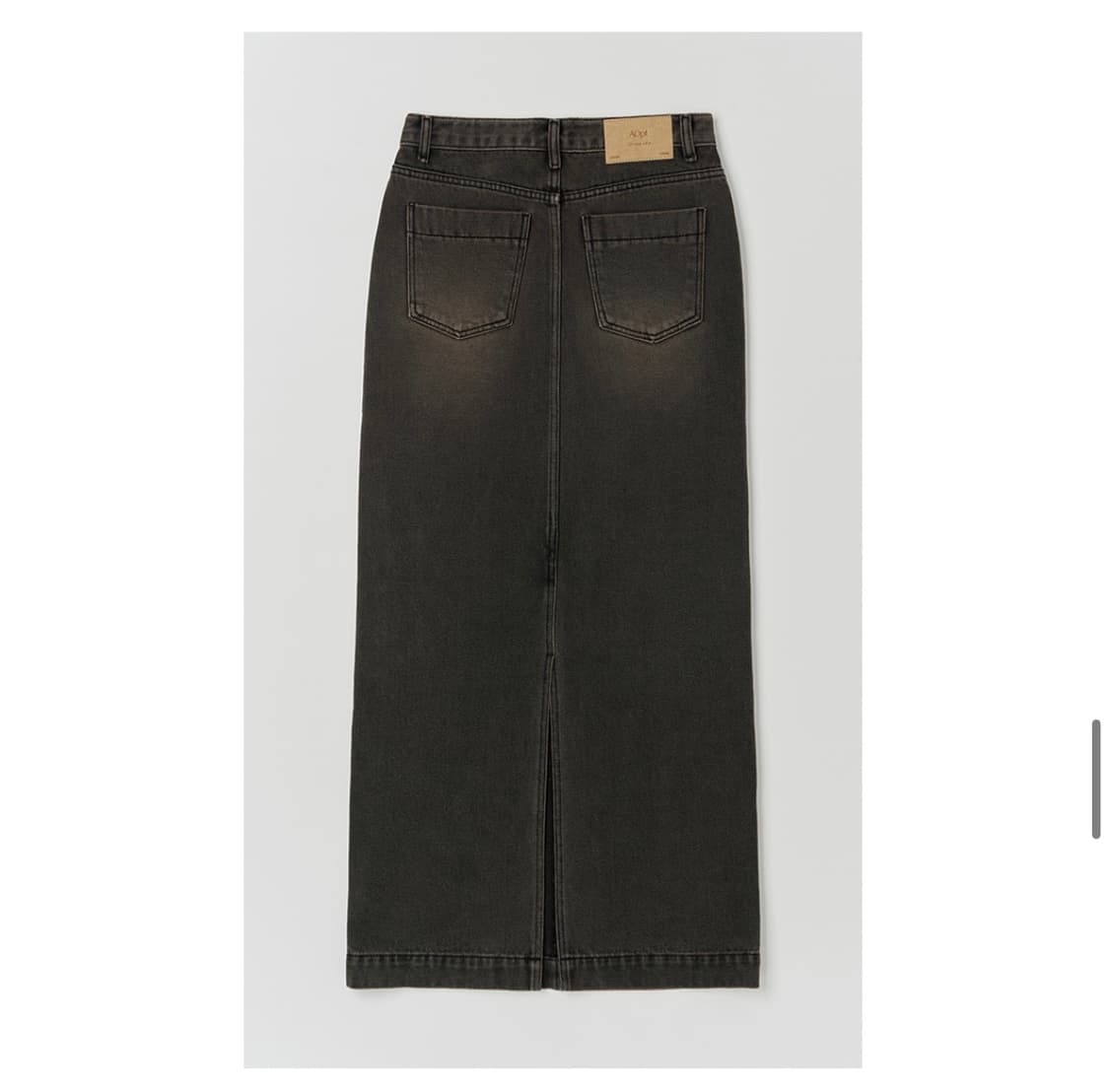 아옵트 데님 롱스커트 브라운 상품이미지6