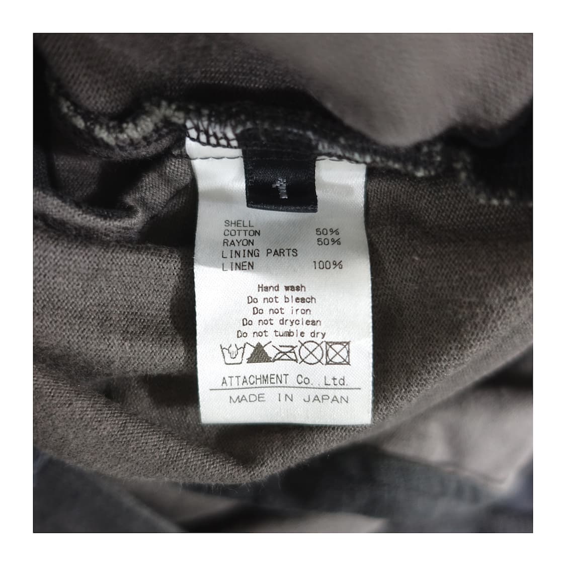 [1] ATTACHMENT 카즈유키쿠마가이 라인 아티잔 J커브 배기팬츠 상품이미지10