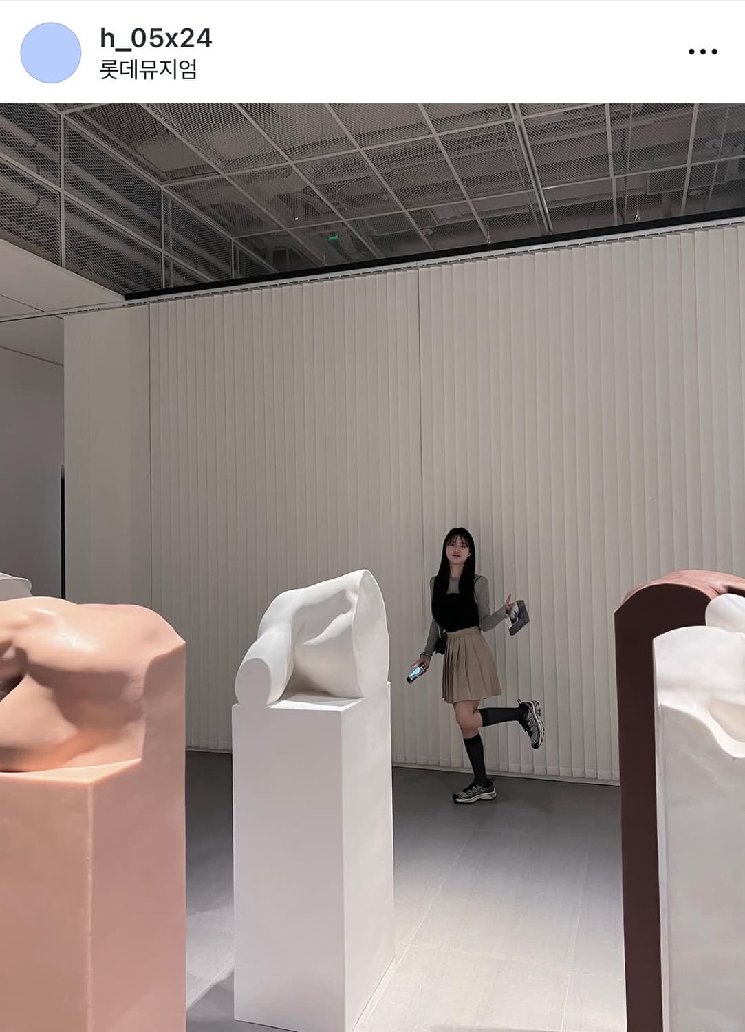 버터엣스카이 플레인 플리츠 스커트 (베이지) 상품이미지7