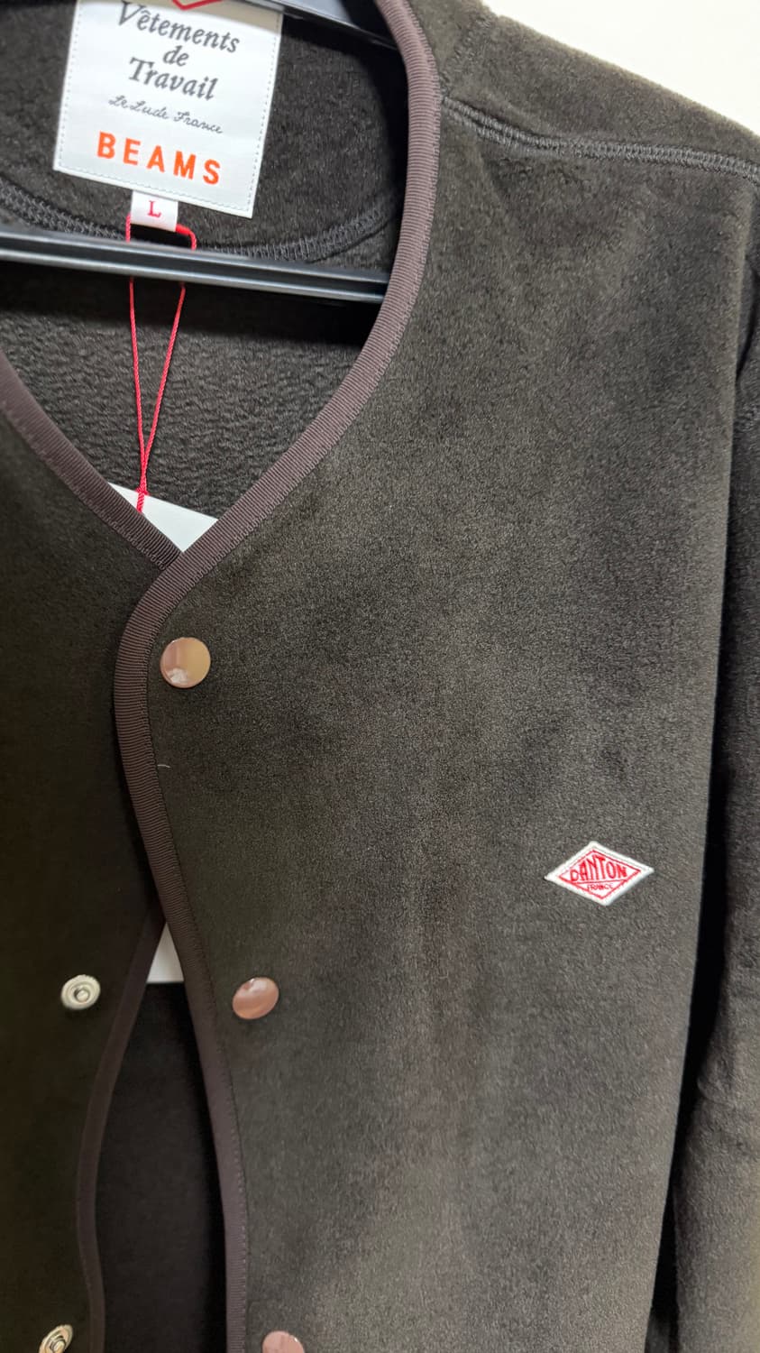 단톤x빔즈 별주 플리스 자켓 브라운 L 사이즈 상품이미지2