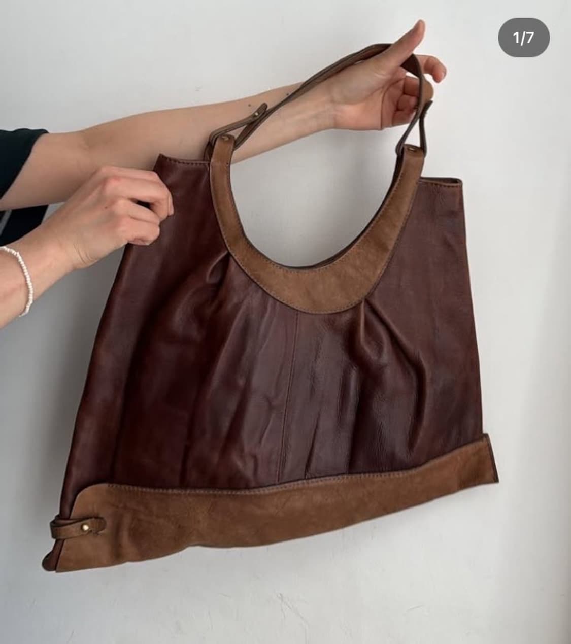 낙원 빈티지 레더 백 상품이미지1