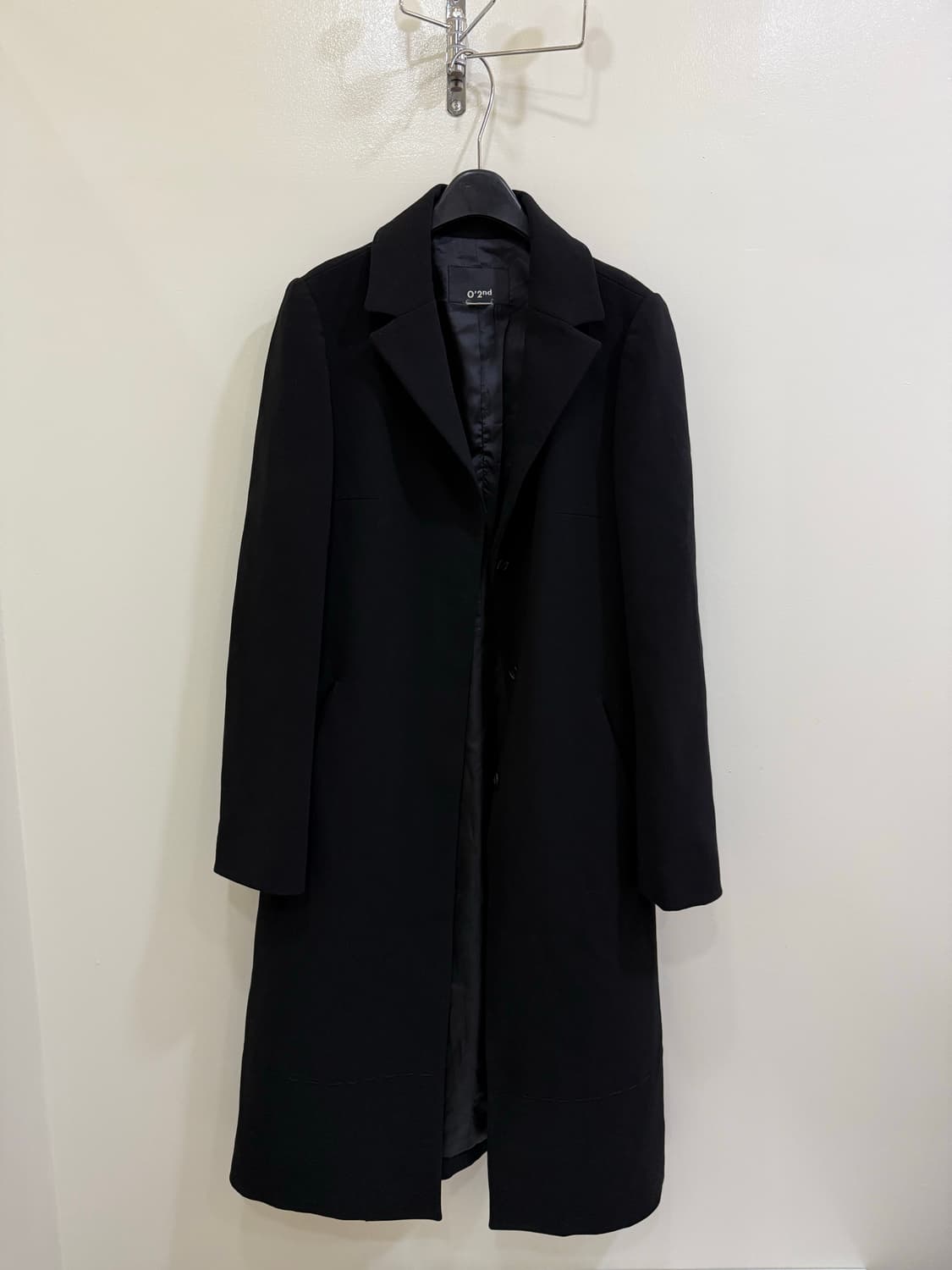 오즈세컨드 블랙 코트 정품 상품이미지1