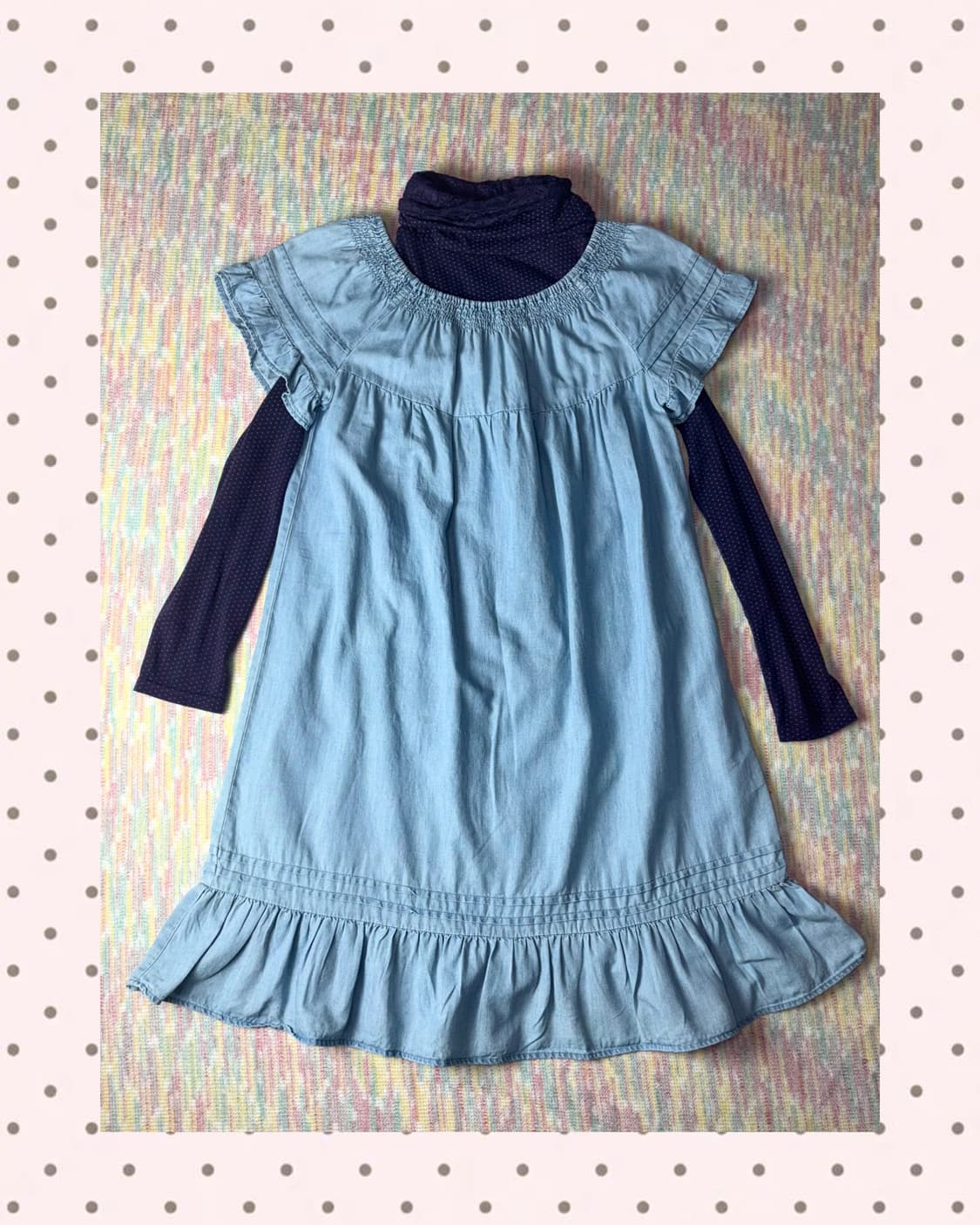 연청 데님 미디 원피스 상품이미지1