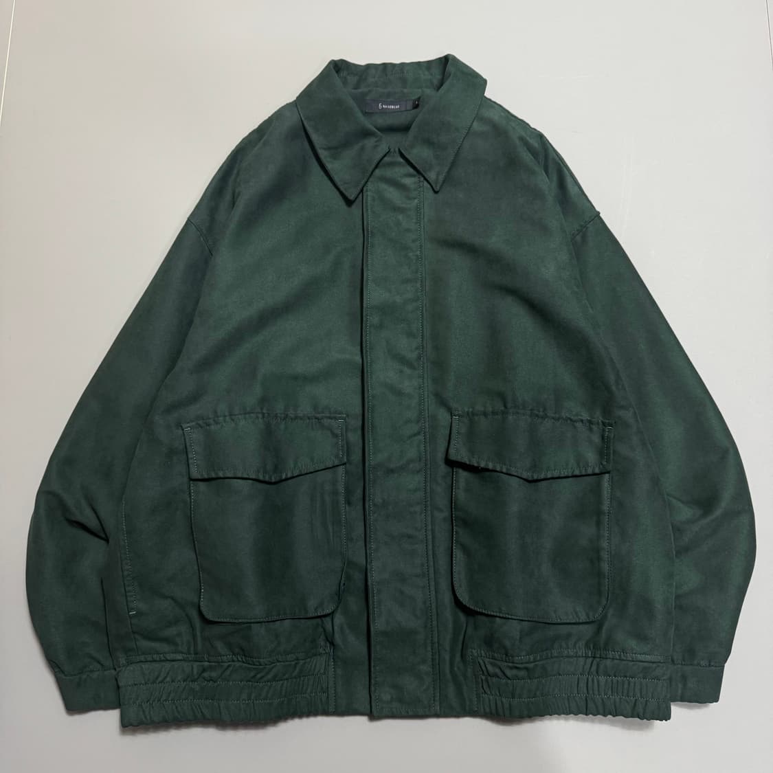 레이지블루(RAGE BLUE) 다크그린 스웨이드 집업 블루종 자켓 상품이미지6