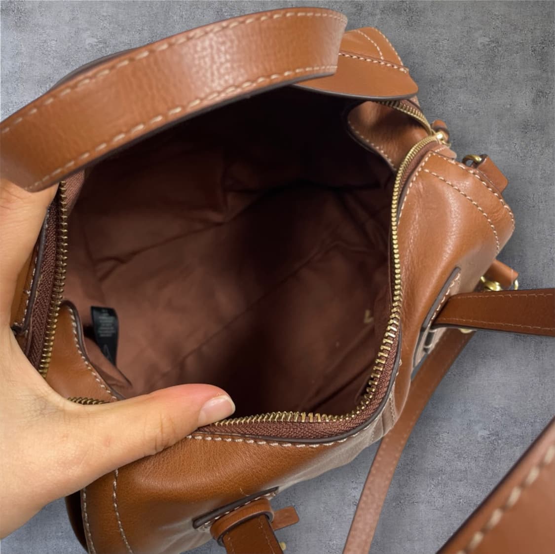 파슬 Fossil 브라운 엠마 사첼백 토트백 크로스백 상품이미지6