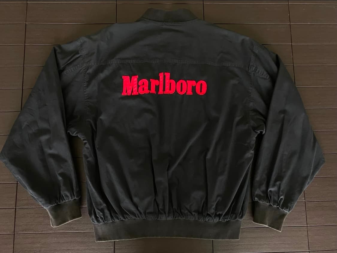 XL) 90s 빈티지 말보로 리버시블 봄버 자켓 상품이미지3