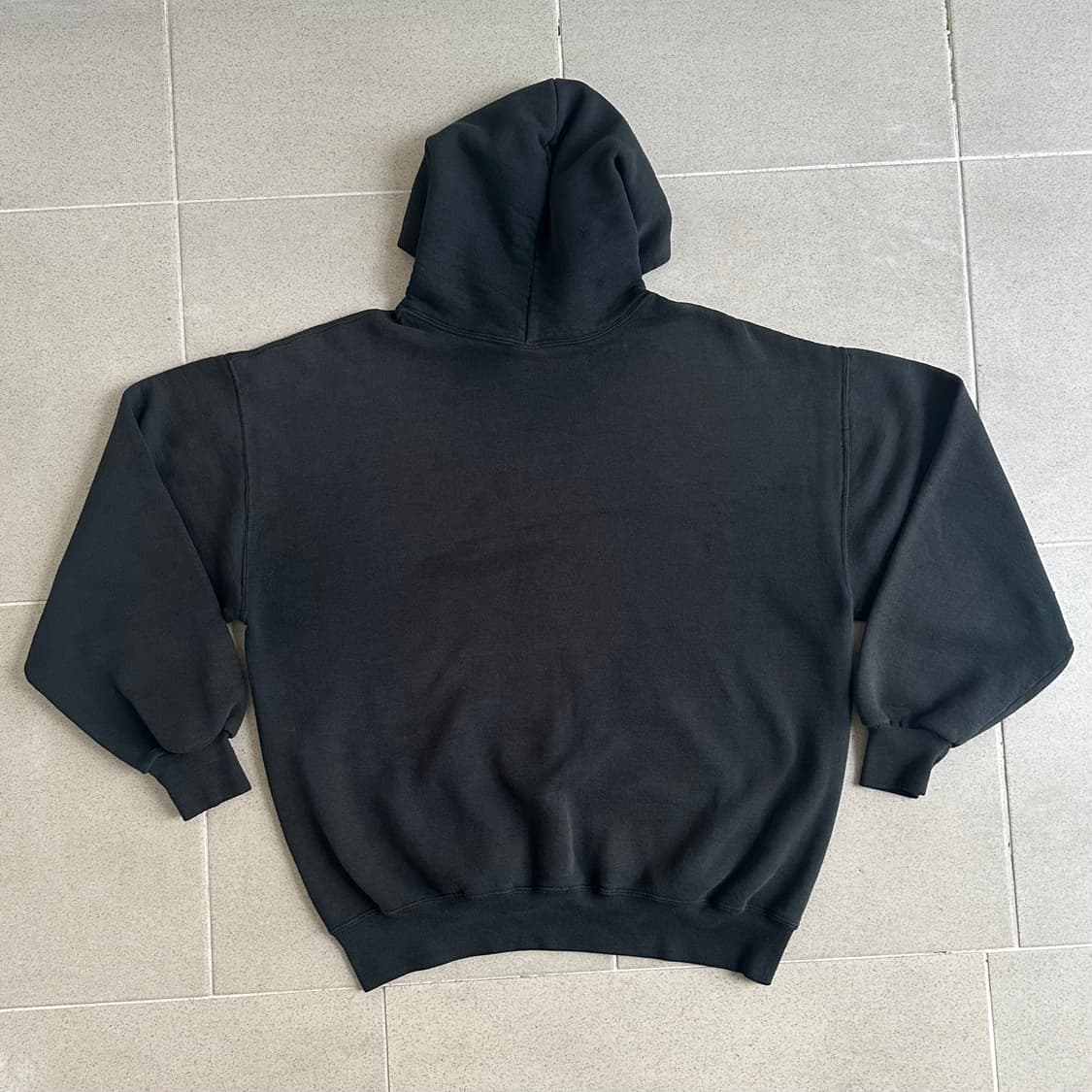 90s 빈티지 러셀 후드 블랙 XL 상품이미지2