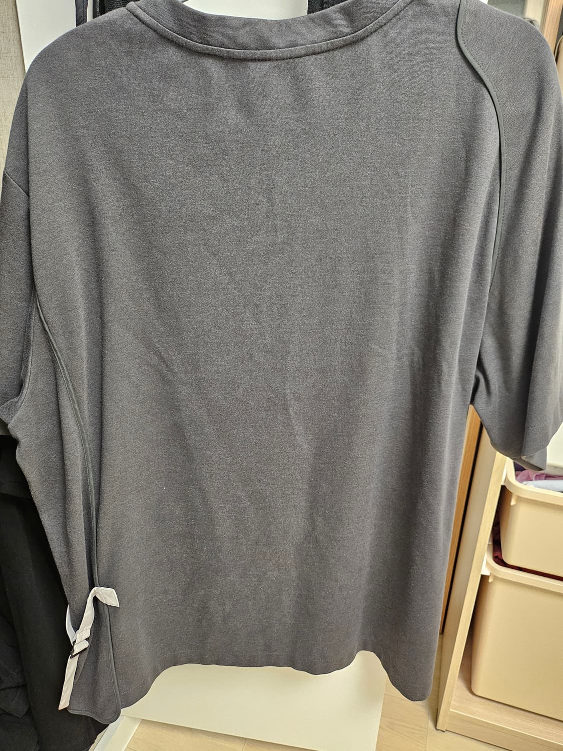 시스템옴므 포켓 견장 그레이 반팔티105(실110) 상품이미지2