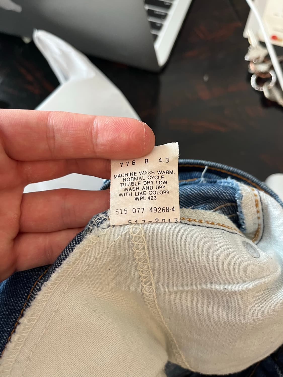 90s Usa Levi's 517 프린팅디스 데님팬츠 상품이미지7