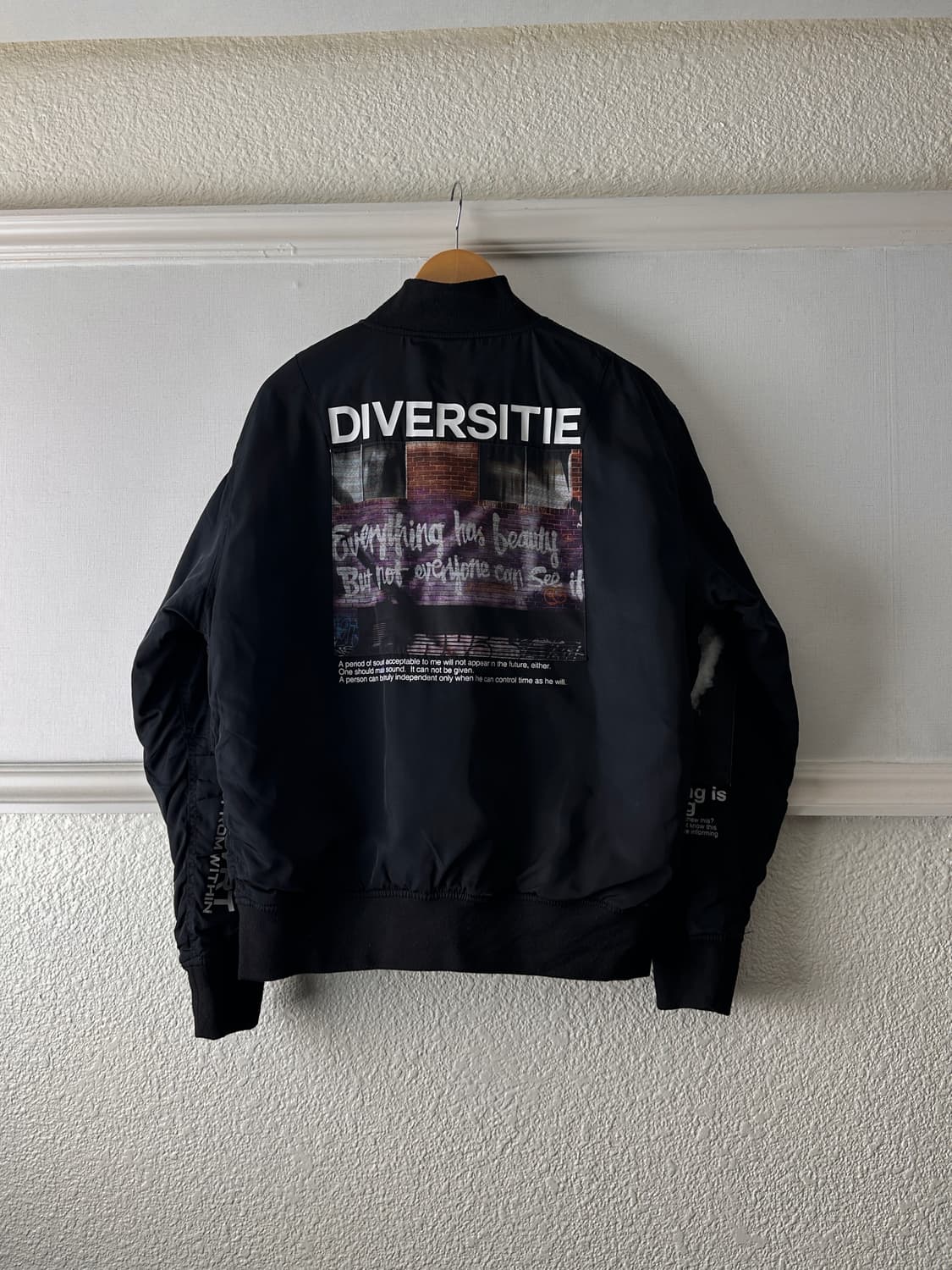 SQUC 러프 그래픽 플라이트 자켓 상품이미지6