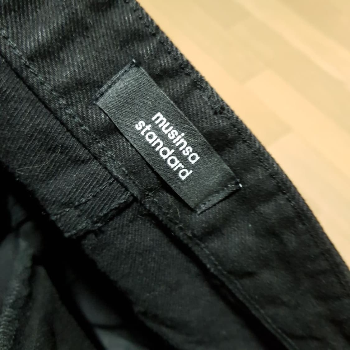 33인치/ 무신사 릴렉스핏 블랙진/데님/ 1토-동 상품이미지2