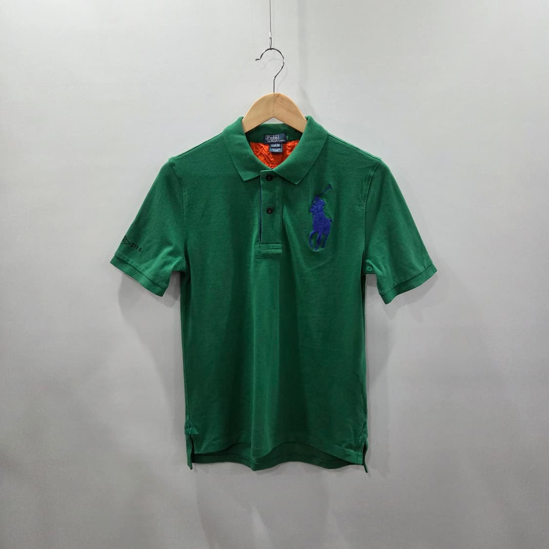 폴로랄프로렌 보이즈 피케 카라 빅포니 반팔티 그린 L/14/16 상품이미지1
