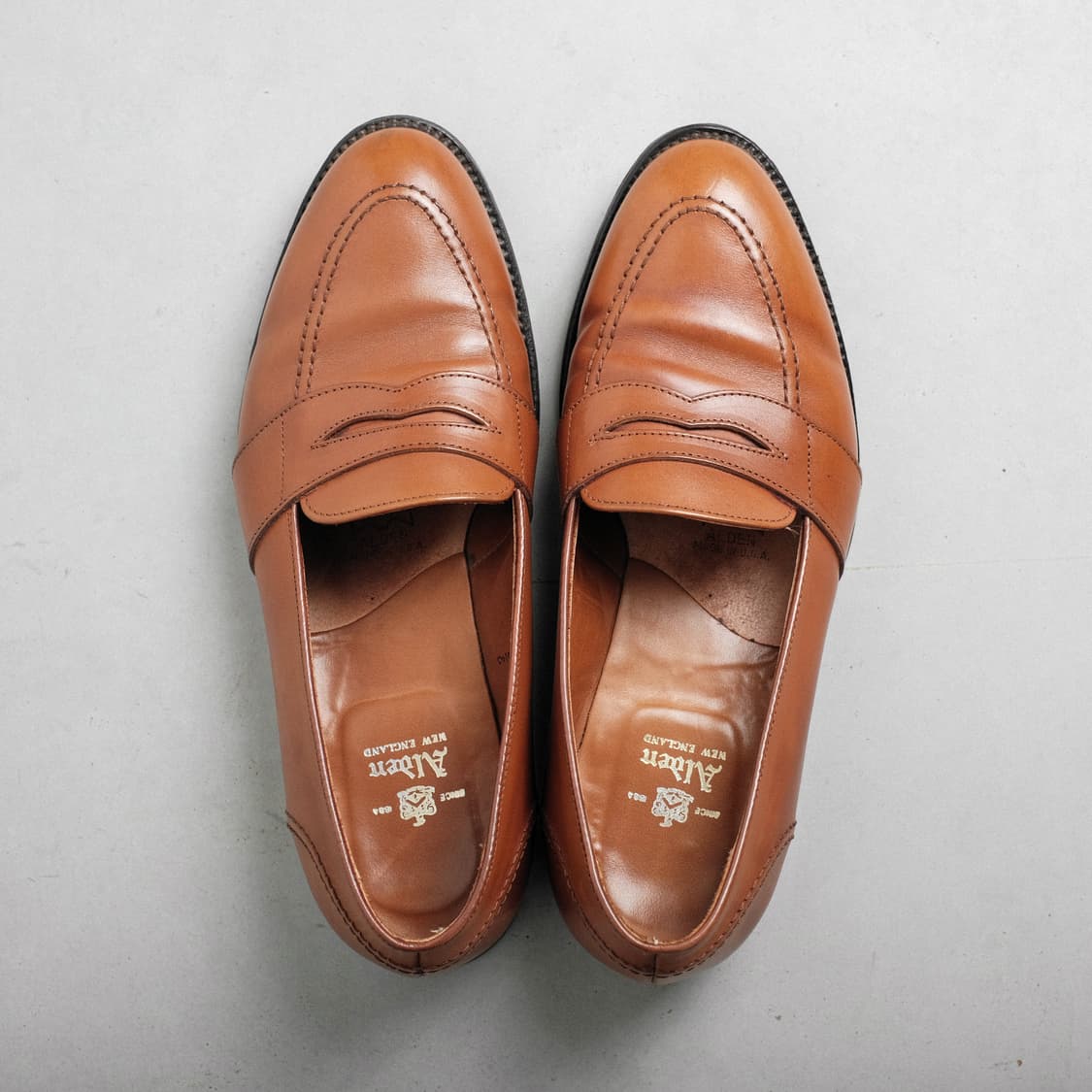 알든 685 9.5E(275-280) 꼬냑 카프 페니로퍼 에버딘라스트 상품이미지9