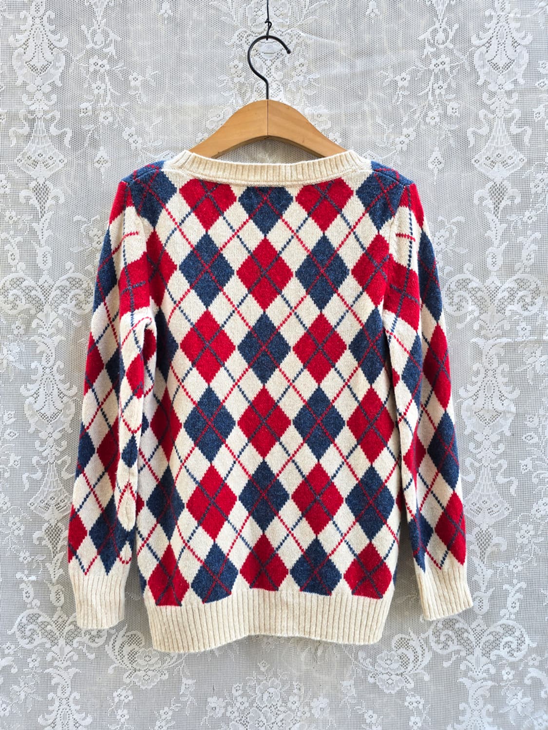 아페쎄 아가일패턴 니트 상품이미지5