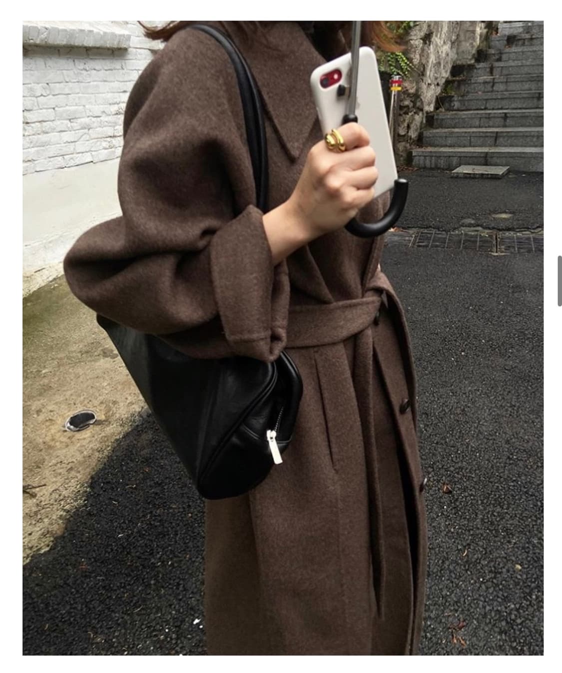 런던플랏 londonflat 르메르 코트 핸드메이드 울코트 브라운 상품이미지3