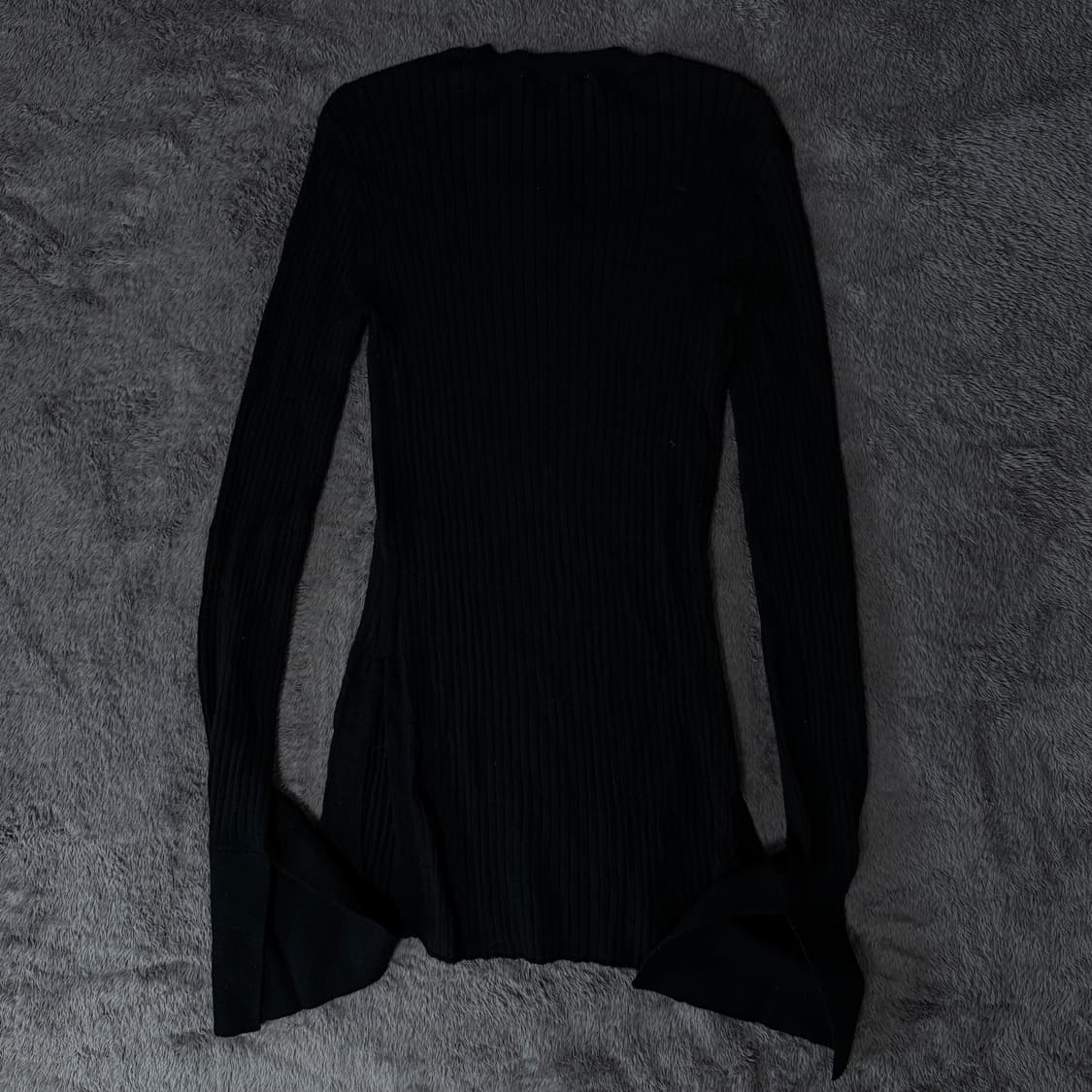 ENFOLD 엔폴드 딱붙 슬릿 골지 롱슬리브 울 니트 상품이미지2