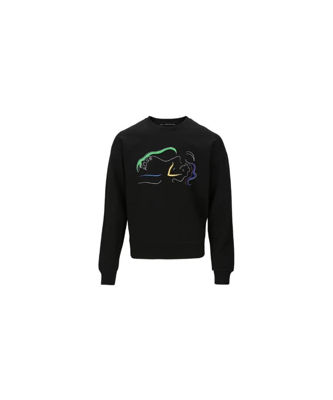 [앤더슨벨] 핫 스프링스 스웻셔츠 (BLACK) 상품이미지1