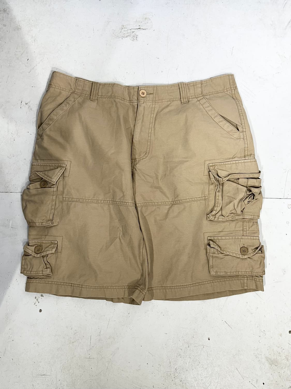 빈티지 벌룬핏 버뮤다 베이지 카고 반바지 XXXL 상품이미지4