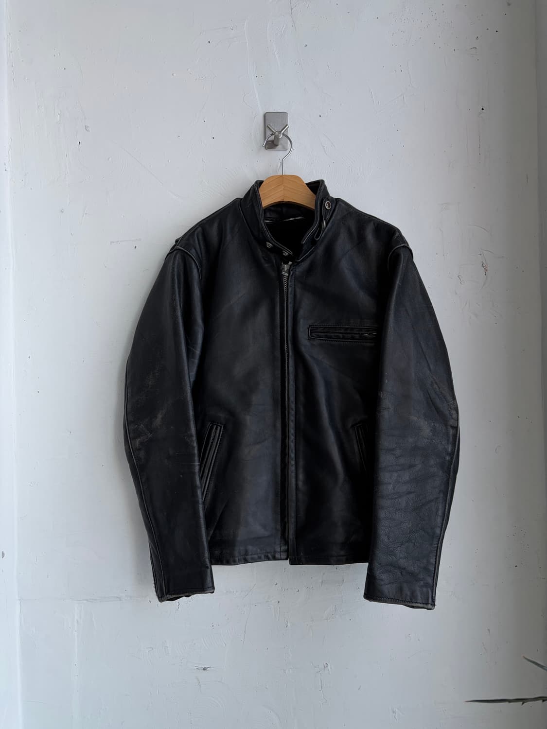 쇼트 싱글 레더 자캣 상품이미지9