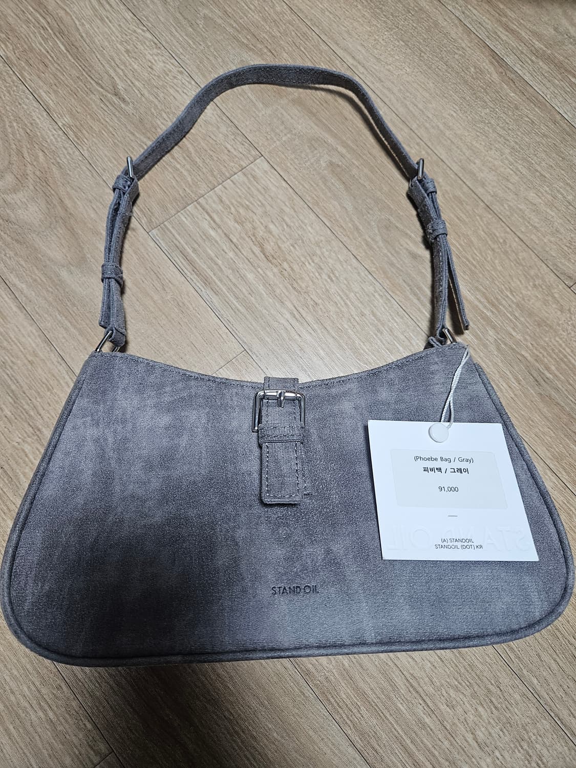스탠드오일 피비백 그레이 숄더백 (새상품) 상품이미지3