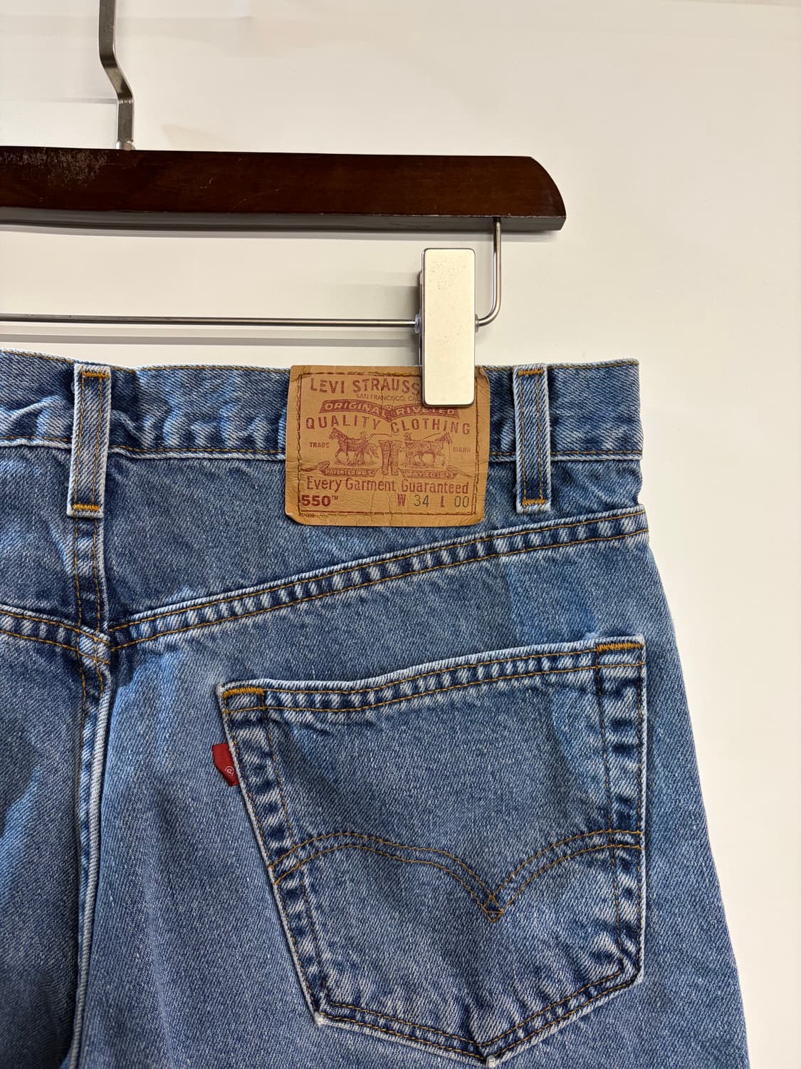34-9” 리바이스 550 데님 쇼츠 USA 02s 상품이미지3