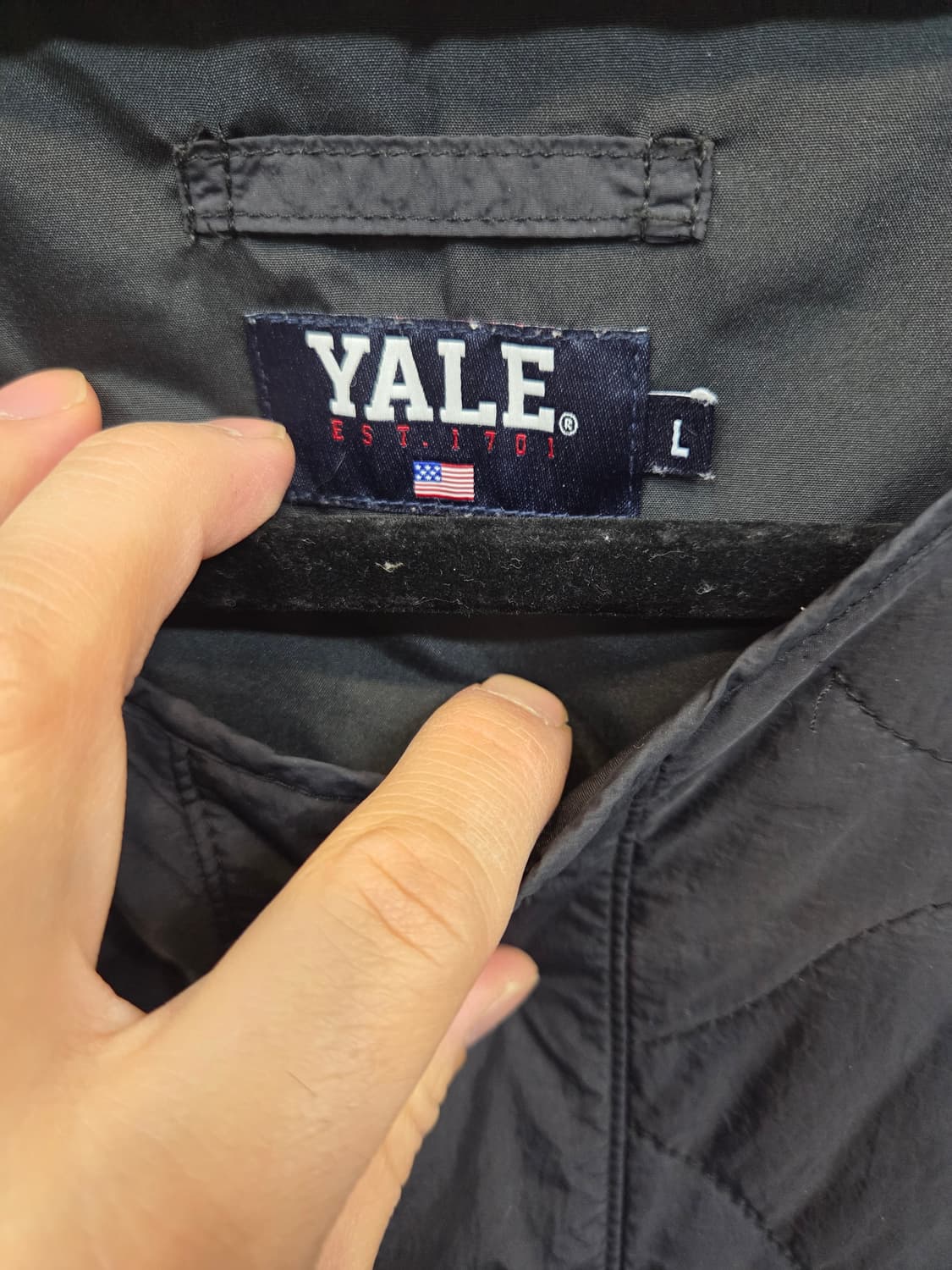 예일 퀄팅 자켓 L 상품이미지3