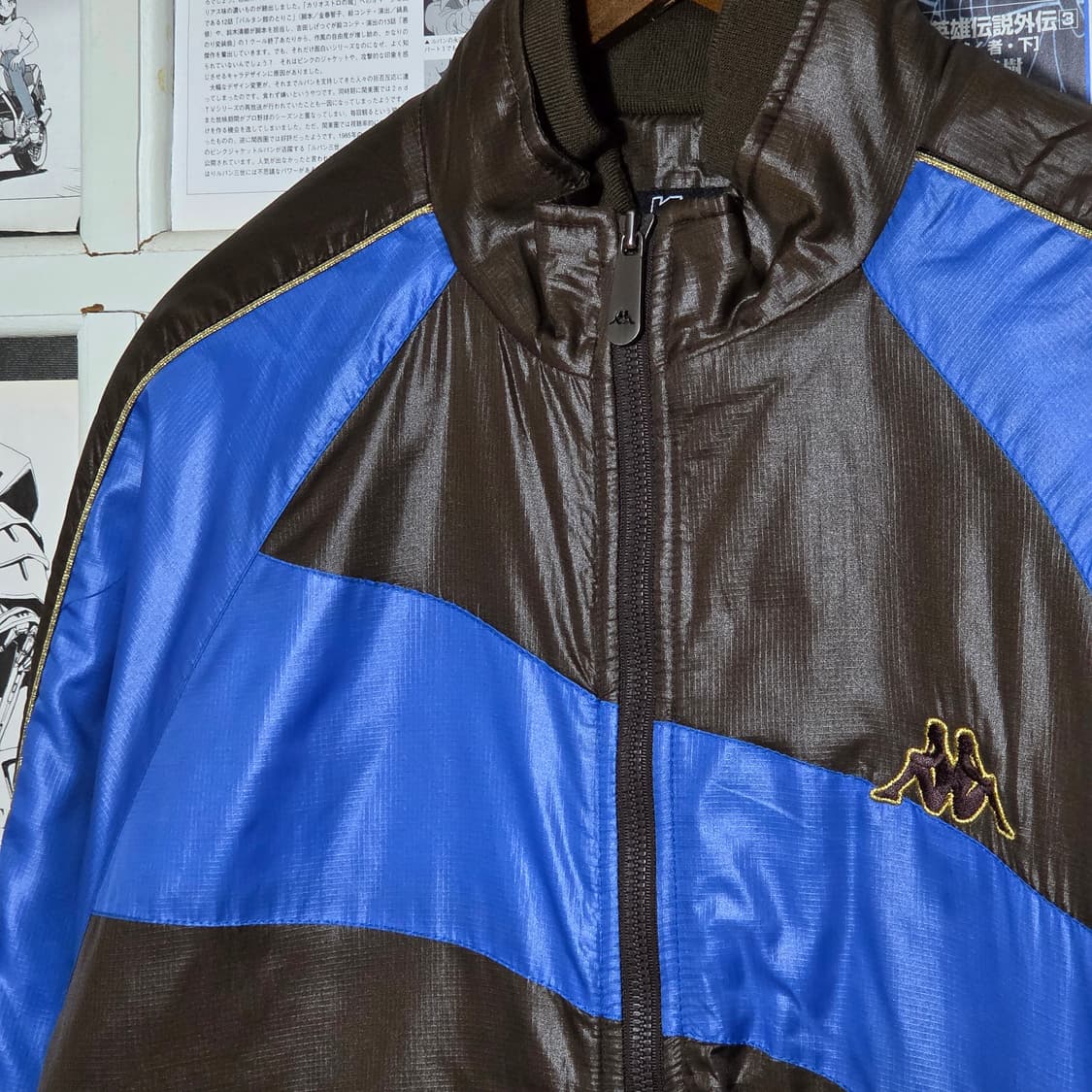 카파 블루 브라운 투웨이 누빔 점퍼 상품이미지6