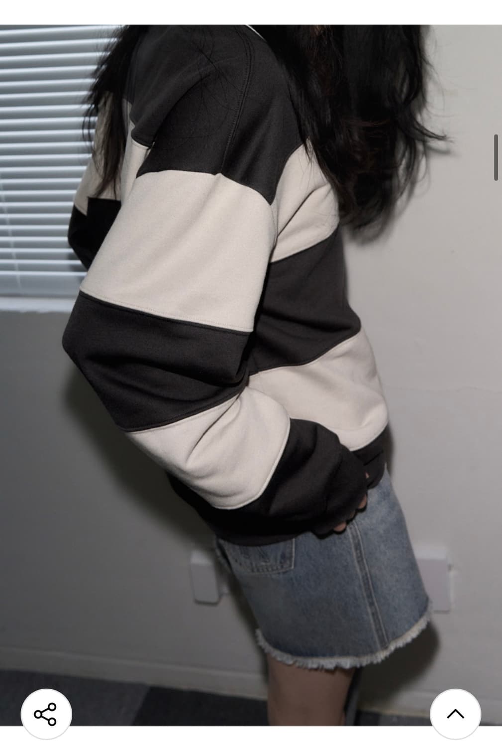 (FREE) 레더리 로고 와펜 스트라이프 럭비 스웨트 셔츠 상품이미지6