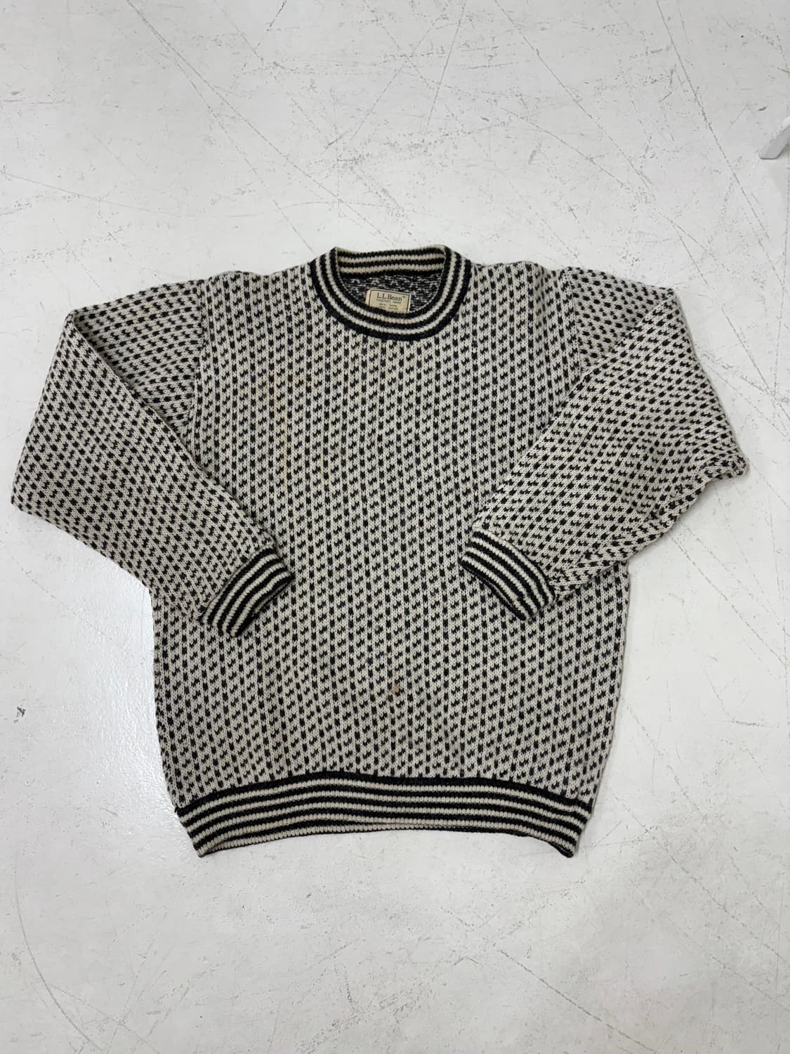 80’s LL Bean Bird eye wool Sweater. 상품이미지1