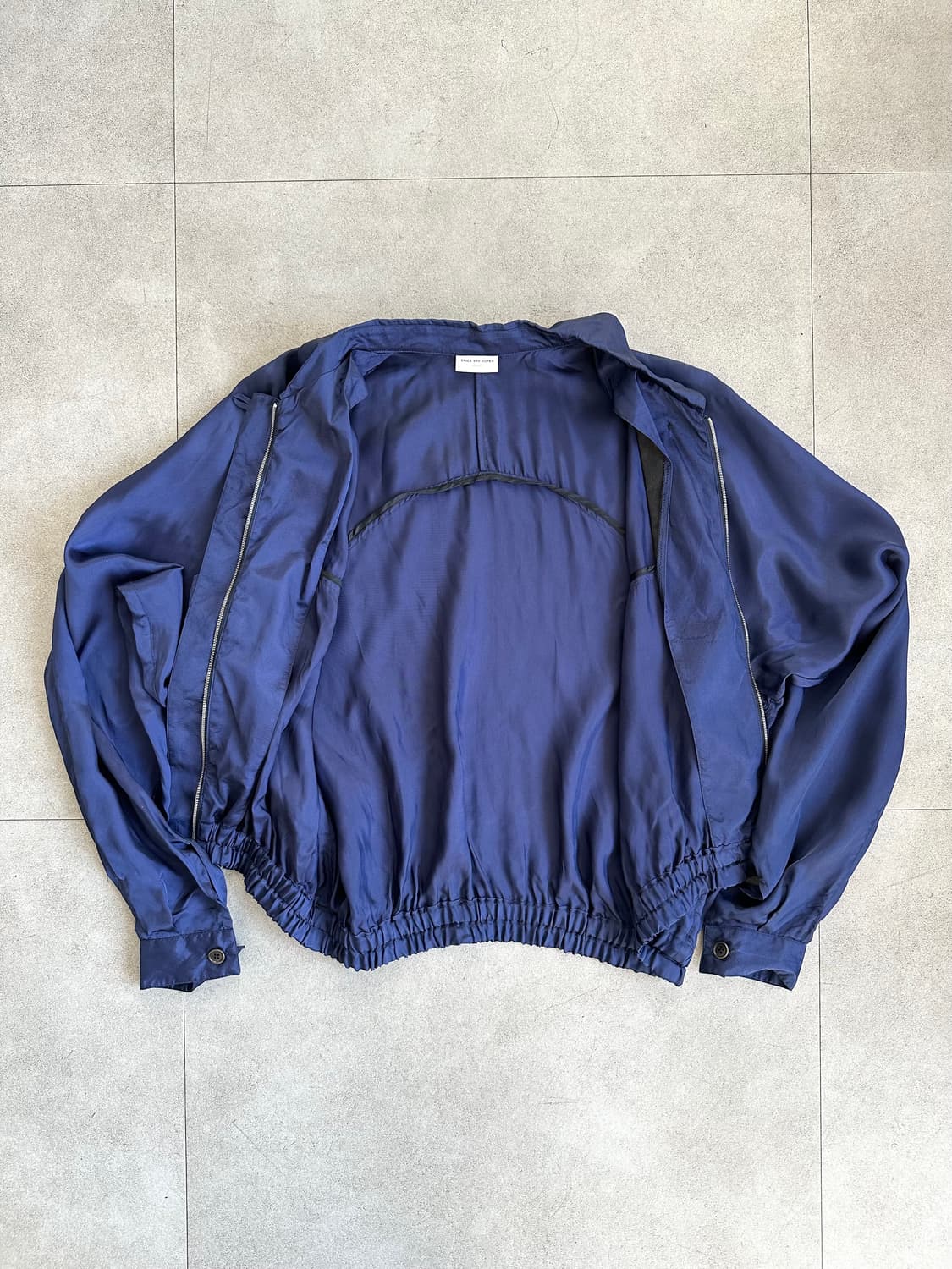 드리스 반 노튼 레이온 블루종 자켓 상품이미지4