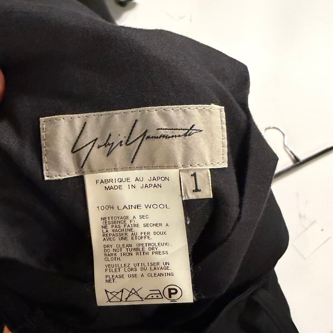 요지야마모토 서스펜더 테이퍼드 팬츠  상품이미지5