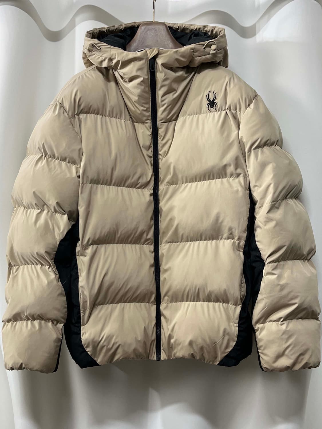 스파이더 베이지 프리마로프트 패딩 자켓 상품이미지1