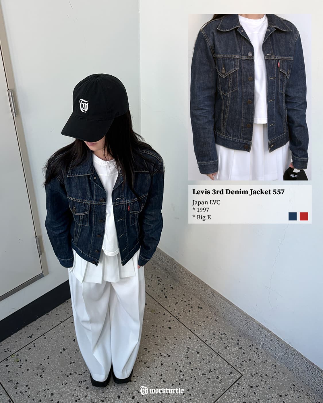 90s LEVI'S LVC 3rd DENIM TRUCKER 38 상품이미지2