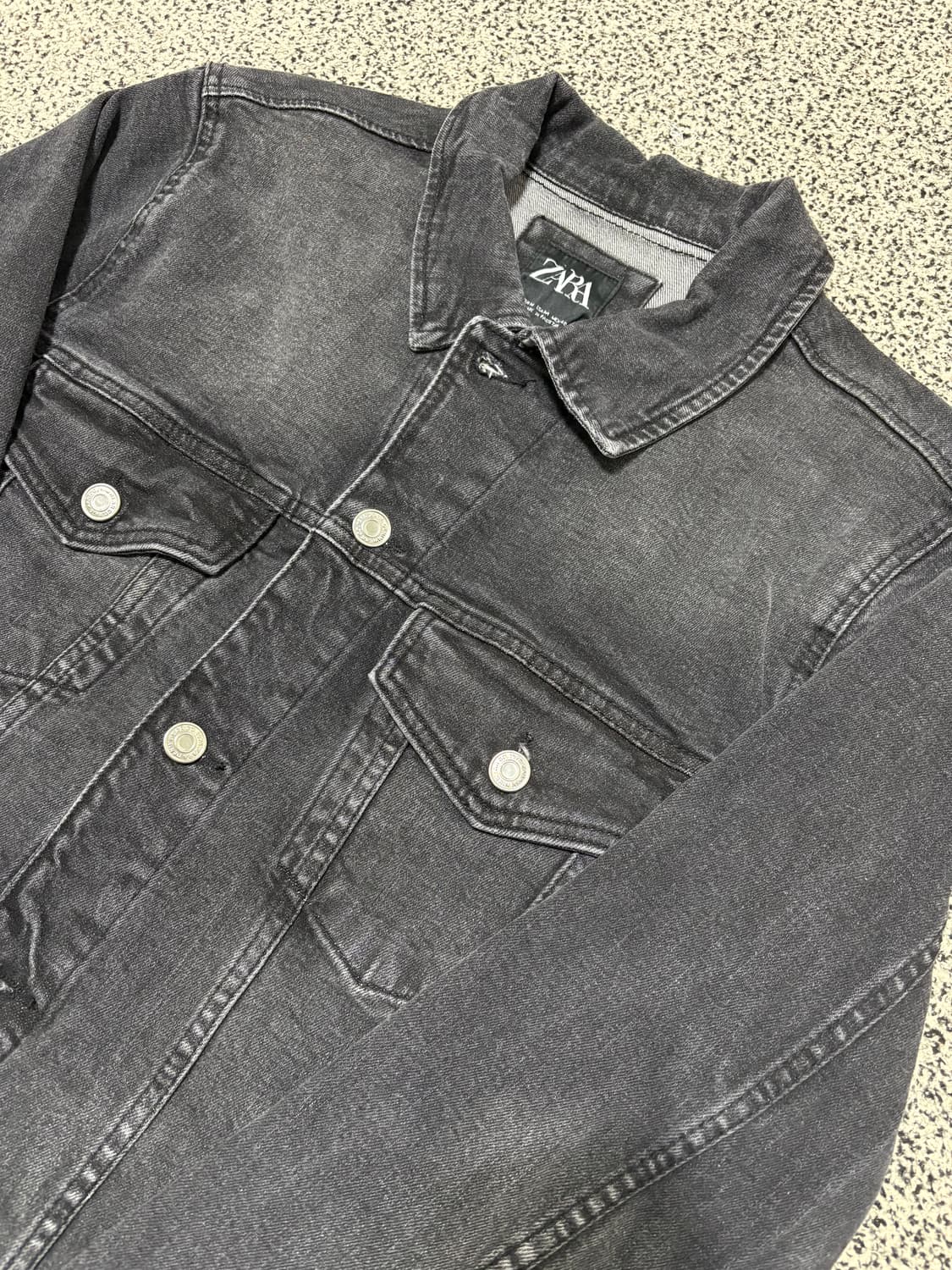 자라 흑청 데님 자켓 상품이미지2