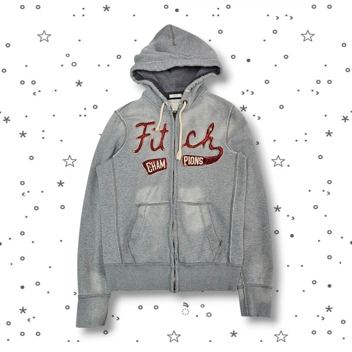 M Abecrombie 아베크롬비 그레이 후드집업 상품이미지1