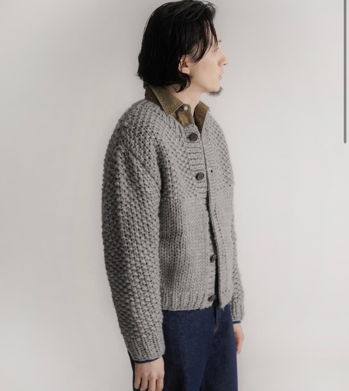 처칠롬퍼 핸드메이드 가디건 l 하바티 아워셀브스 포터리 러프사이드 상품이미지2