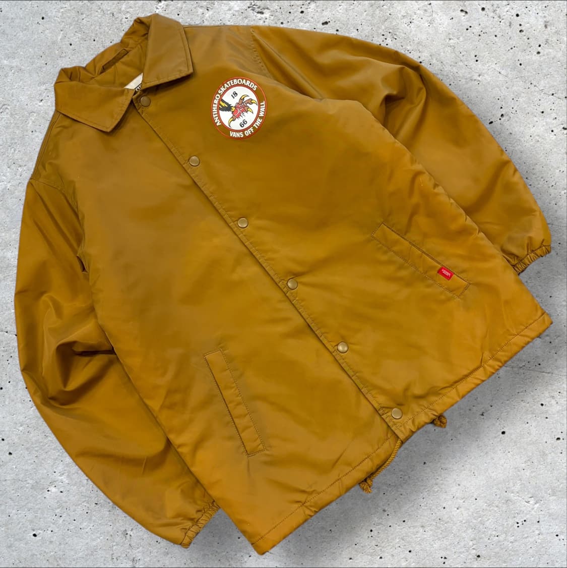 [S] 반스 x 안티히어로 코치 자켓 머스타드 C152 상품이미지2
