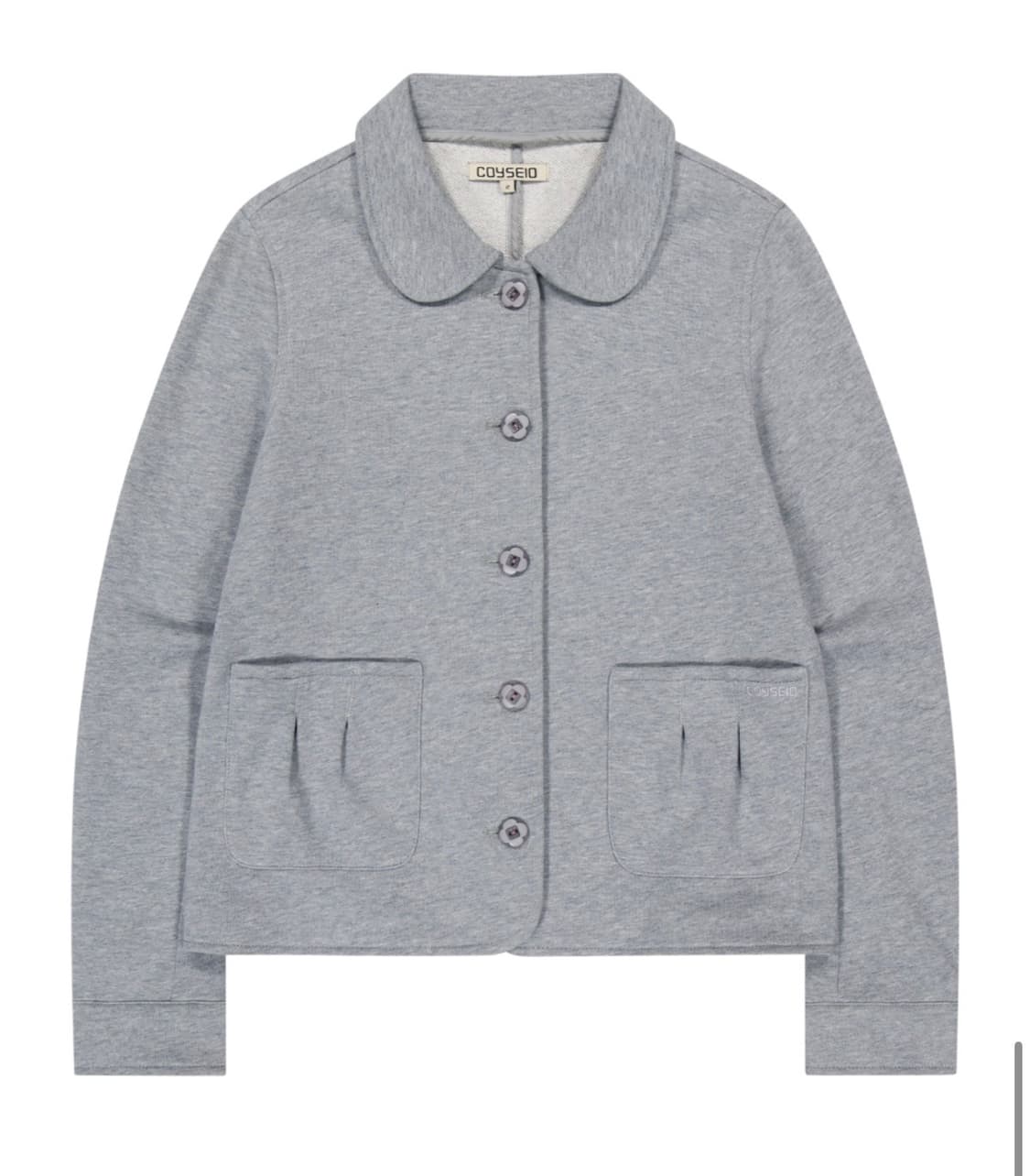 코이세이오 COZY SWEAT JACKET MELANGE GREY 상품이미지1